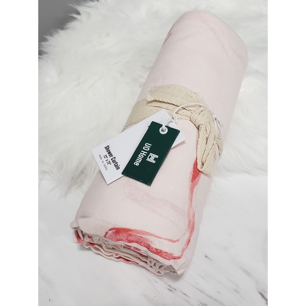 Urban Outfitters BOWS SHOWER CURTAIN pink boudoir dressing room teen bathroom